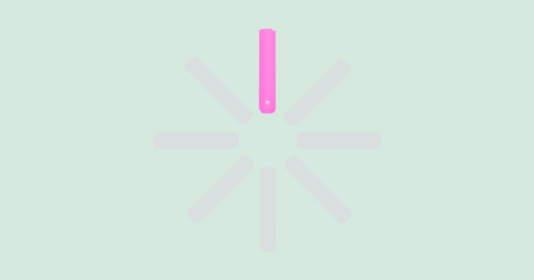 loading animation made with yoga mats